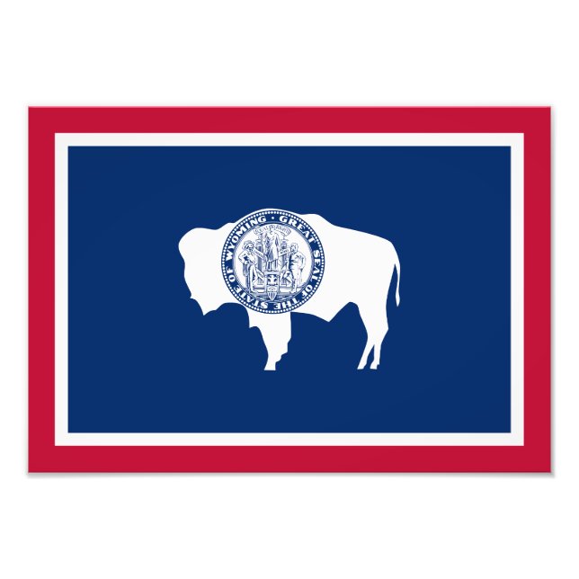 Foto Bandeira do Estado de Wyoming (Frente)