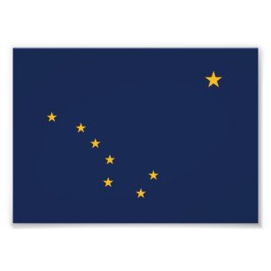 Foto Bandeira do Estado do Alasca