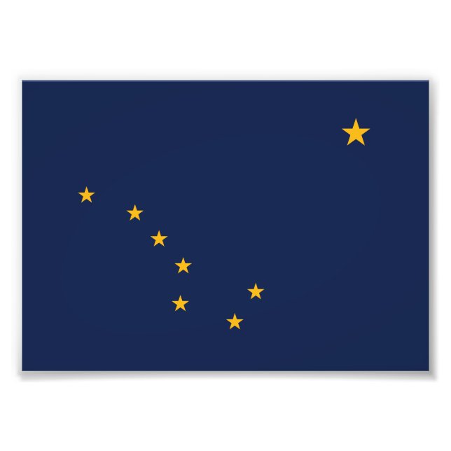 Foto Bandeira do Estado do Alasca (Frente)