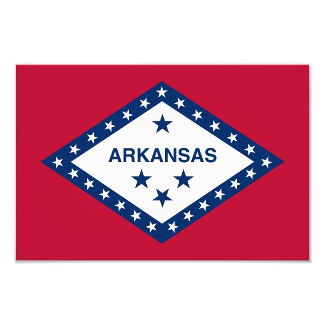 Foto Bandeira do Estado do Arkansas (Frente)
