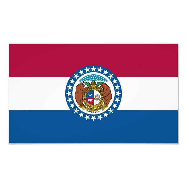 Foto Bandeira do estado do Missouri (Frente)