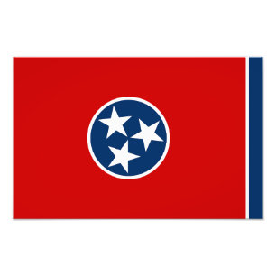 Foto Bandeira do Estado do Tennessee