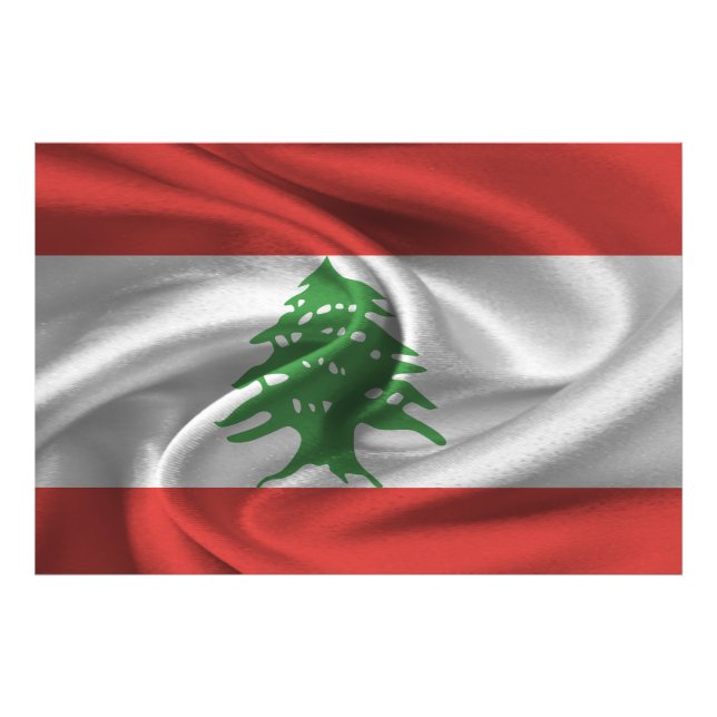 Foto Bandeira do Líbano (Frente)