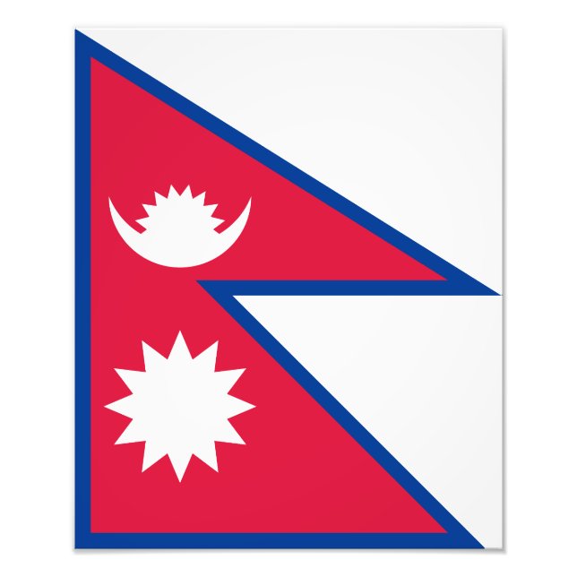 Foto Bandeira do Nepal (Frente)