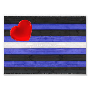 Foto bandeira do orgulho de couro SlipperyJoe's preta a