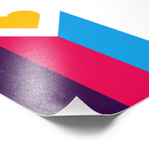 Foto Bandeira do Orgulho Polimário Tricolor do Slippery