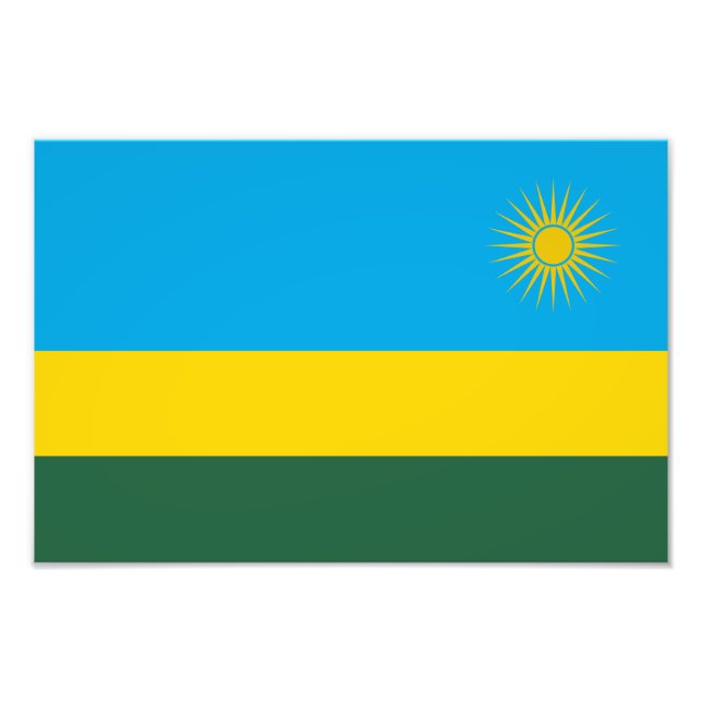Foto Bandeira do Ruanda (Frente)