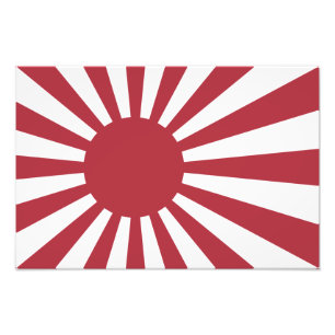 Foto Bandeira do Sol Nascente Imperial Japonês, de Edo 