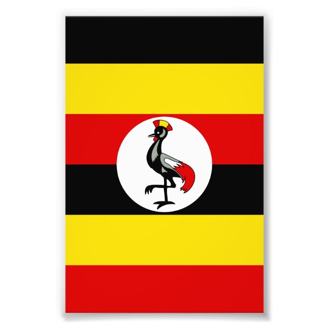 Foto Bandeira do Uganda (Frente)