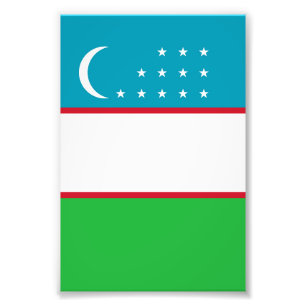 Foto bandeira do Uzbequistão