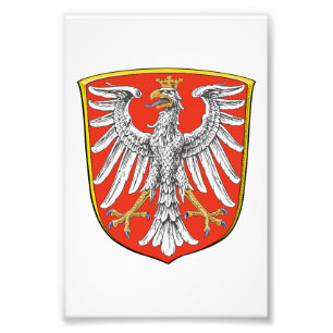 Foto Bandeira Frankfurt Principal cidade alemanha símbo