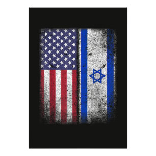 Foto Bandeira Israelense Americana Israel EUA Raízes Am