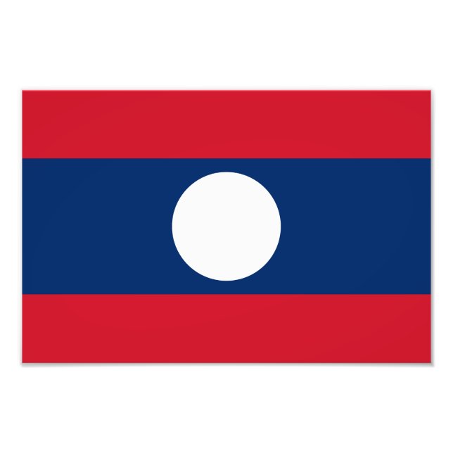 Foto Bandeira Laos (Frente)