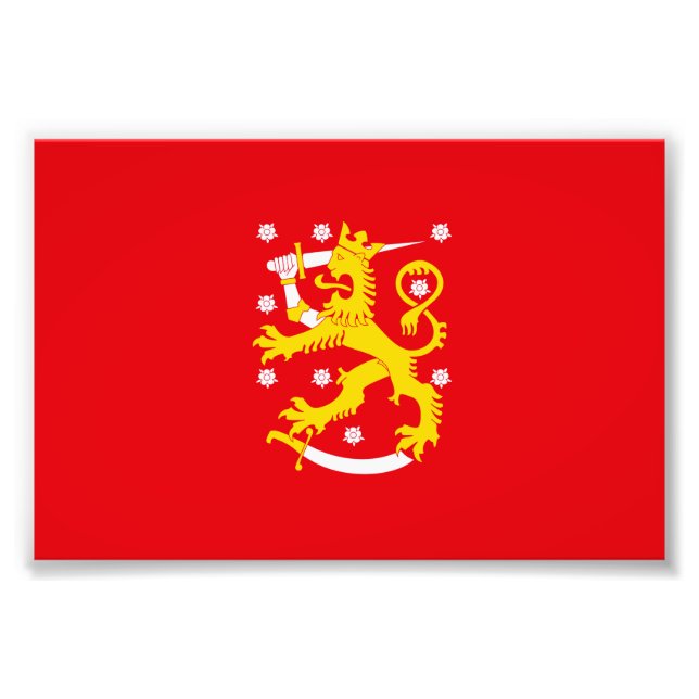 Foto Bandeira Medieval da Finlândia (Frente)