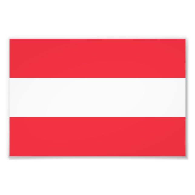 Foto Bandeira Patriótica Austríaca (Frente)