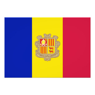 Foto Bandeira Patriótica de Andorra