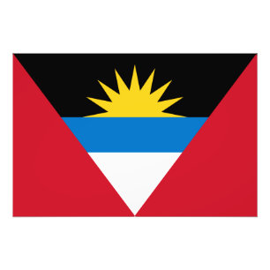 Foto Bandeira patriótica de Antígua e de Barbuda