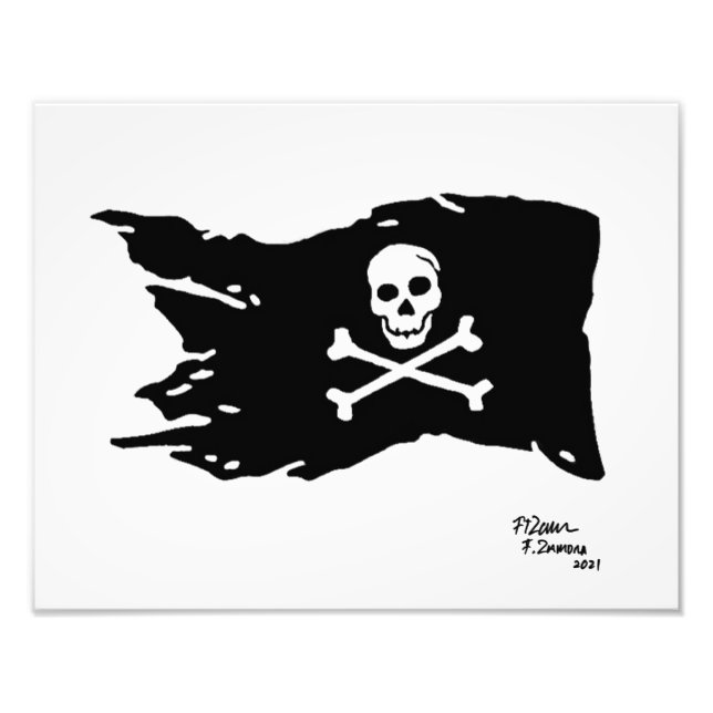 Foto Bandeira Pirata. (Frente)