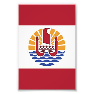 Foto bandeira Polinésia Francesa