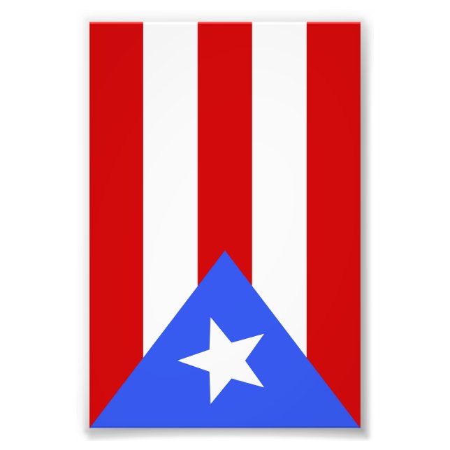 Foto bandeira Porto Rico (Frente)