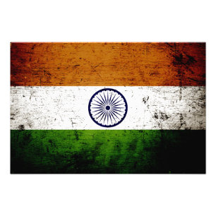 Foto Bandeira preta de India do Grunge