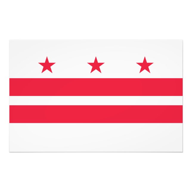 Foto bandeira Washington DC (Frente)