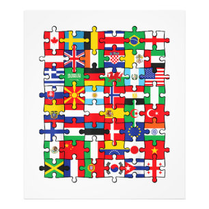 Foto Bandeiras de países de bandeira internacional mund