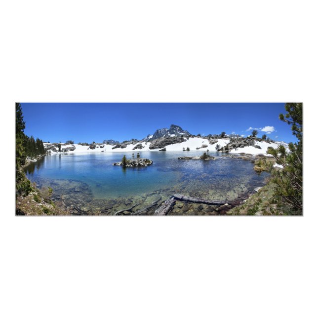 Foto Banner Peak e um Mountain Lake - Sierra Nevada (Frente)