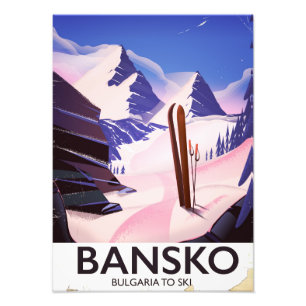Foto Bansko Bulgária a esquiar
