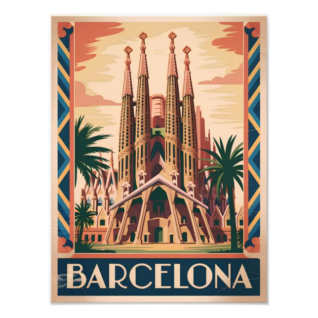Foto Barcelona Espanha vintage (Frente)