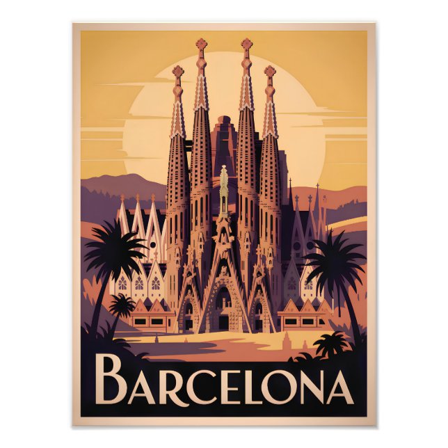 Foto Barcelona Espanha vintage (Frente)