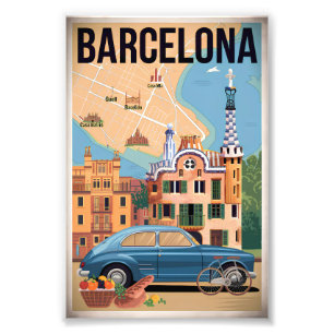 Foto Barcelona Espanha vintage