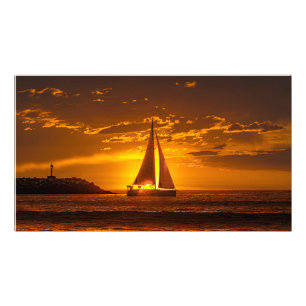 Foto Barco à vela ao pôr do sol - Marina Del Rey, CA