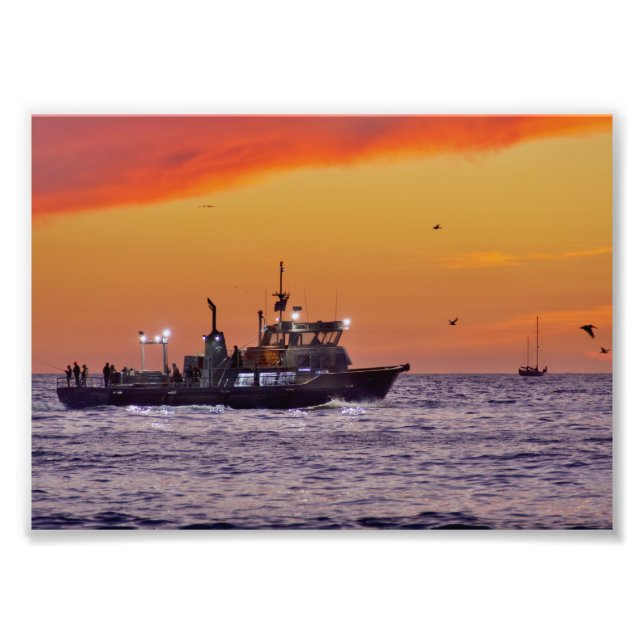Foto Barco de Pesca em Sunset - Venice Beach, CA (Frente)