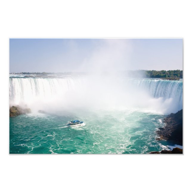 Foto Barco e Cataratas Horseshoe de Niagara Falls (Frente)