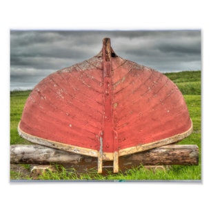 Foto Barco Vermelho na Fortaleza de Louisbourg