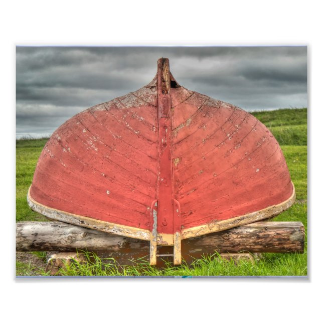 Foto Barco Vermelho na Fortaleza de Louisbourg (Frente)
