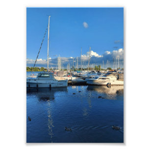 Foto Barcos no Lago Ontário e Nuvens
