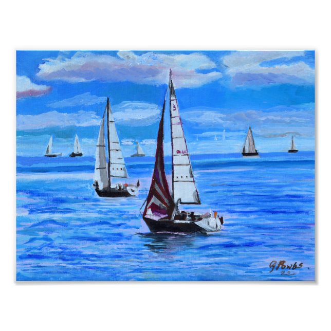 Foto Barcos no Mar (Frente)