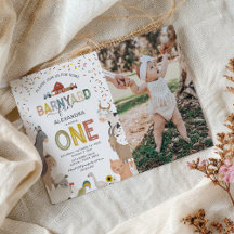 Foto: Barnyard Fazenda Primeiro Convite de Anivers