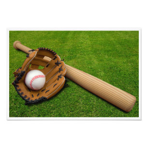 Foto Baseball Bat com Luva e Baseball