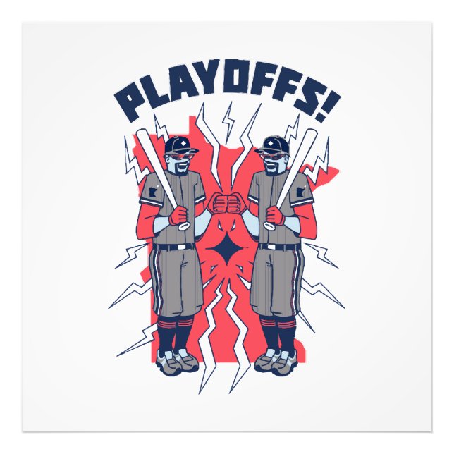Foto Baseball dos Playoffs de Minnesota (Frente)