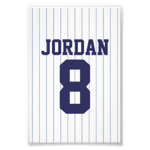 Foto Baseball Jersey com nome e número personalizados