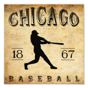 Foto Basebol 1867 de Chicago Illinois