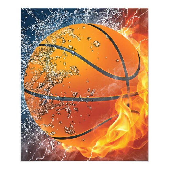 Foto Basquete flamejante (Frente)