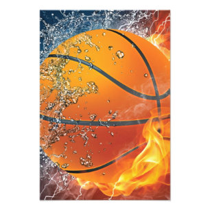 Foto Basquete flamejante