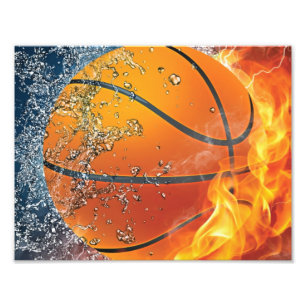 Foto Basquetebol em chamas