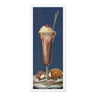 Foto Batido de Sorvete Antigo, Creme Chantilly e Cereja