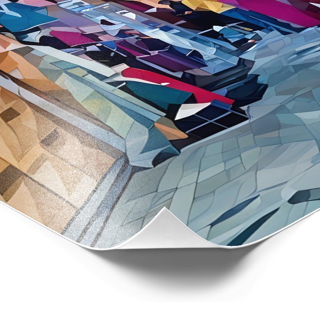 Foto Bazar Norte-Africano Vibrante Com Compradores (Borda)