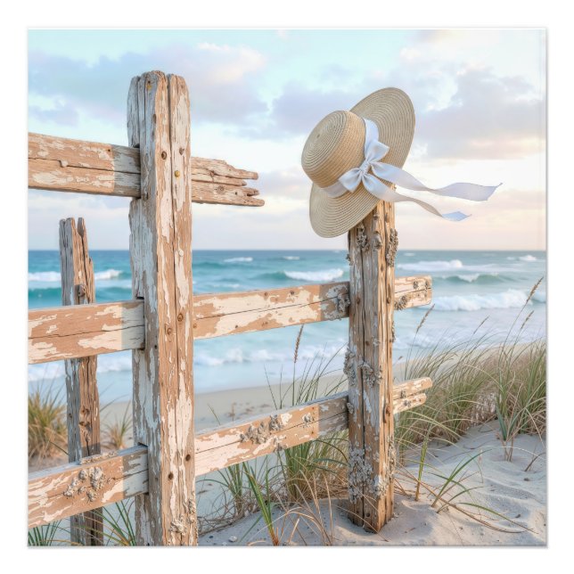 Foto Beach Sun Hat in Ocean Breeze (Frente)